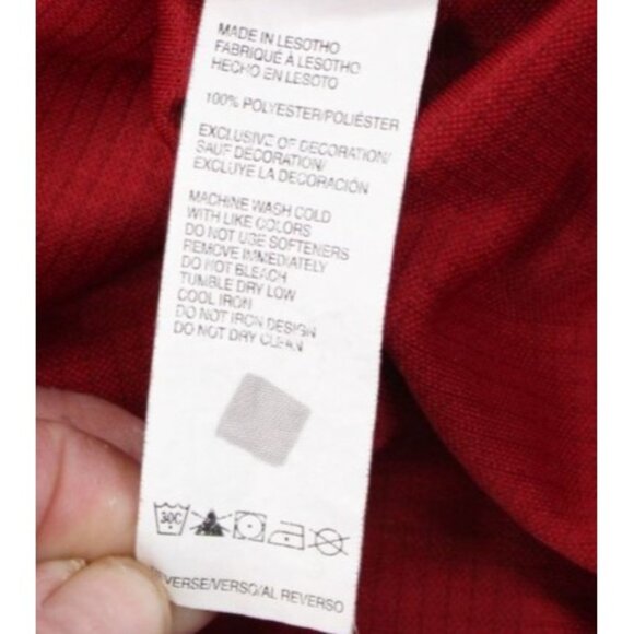 Izod Mens Advantage Performance Golf Polo Shirt Red Size L - Picture 3 of 8
